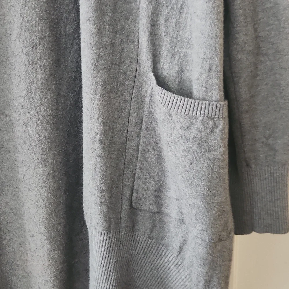 Dreamers by Debut Long Gray Cardigan Size M/L - Picture 7 of 8